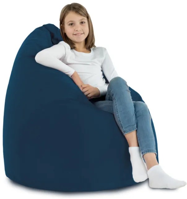 Plyšový sedací vak SAKO tmavomodrý