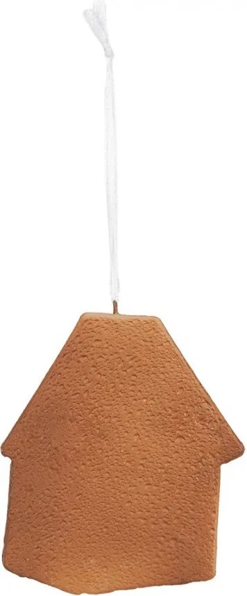 Závesná dekorácia zasnežená perníková chalúpka Frosted Ginger - 9*1*10 cm