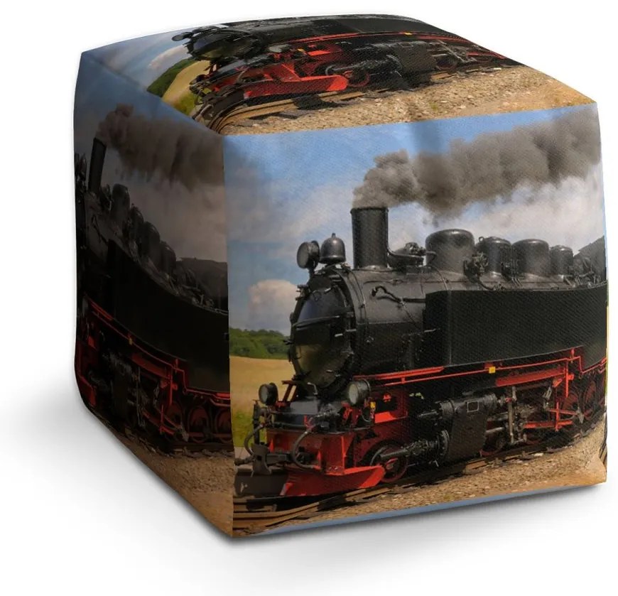 Taburet Cube lokomotíva 3, farebná