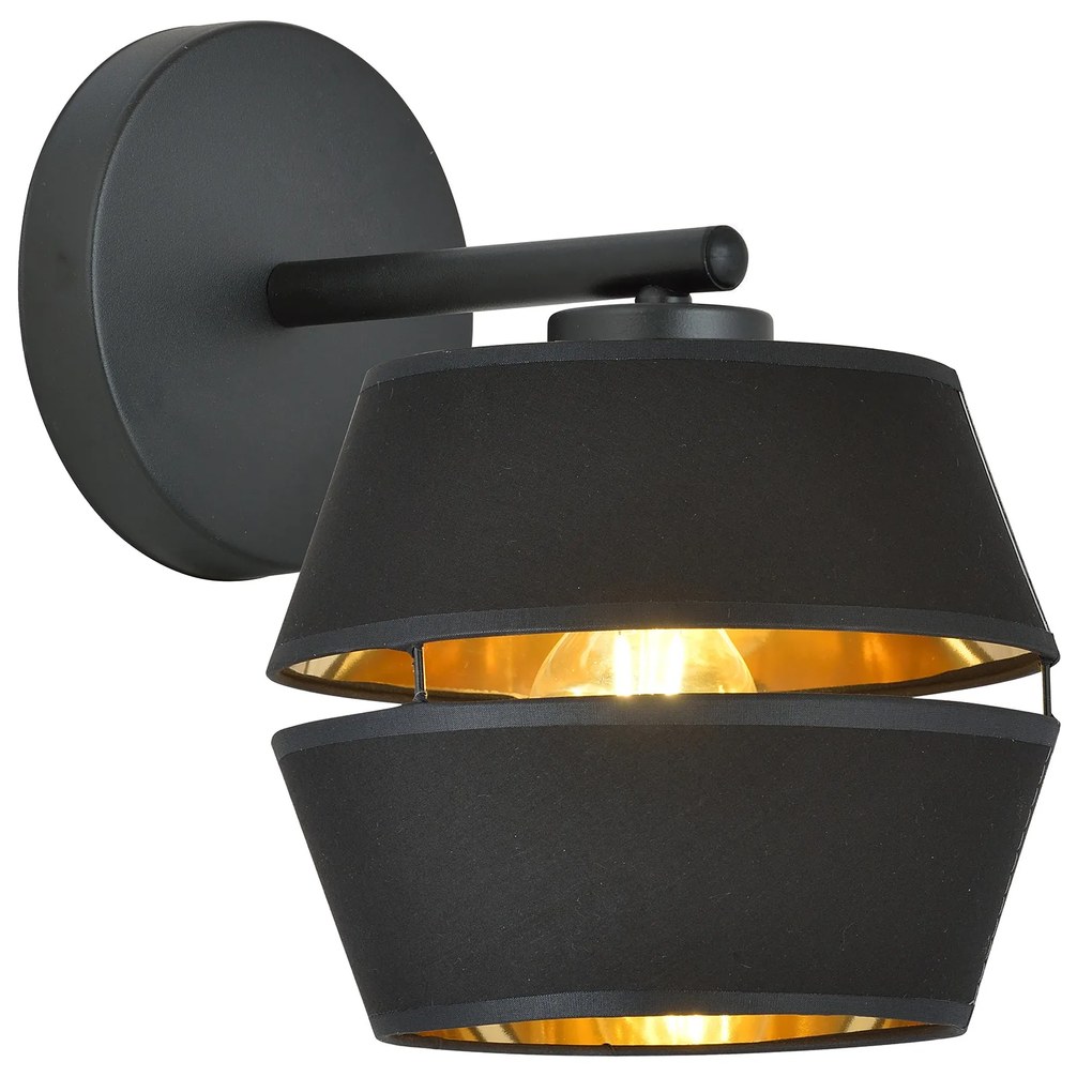 PIANO K1 | dizajnová nástenná lampa Farba: Čierna