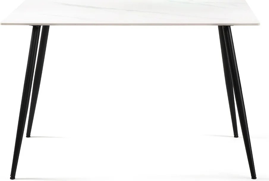 Noela Jedálenský stôl s keramickou doskou v dekore bieleho mramoru CERAMON 120