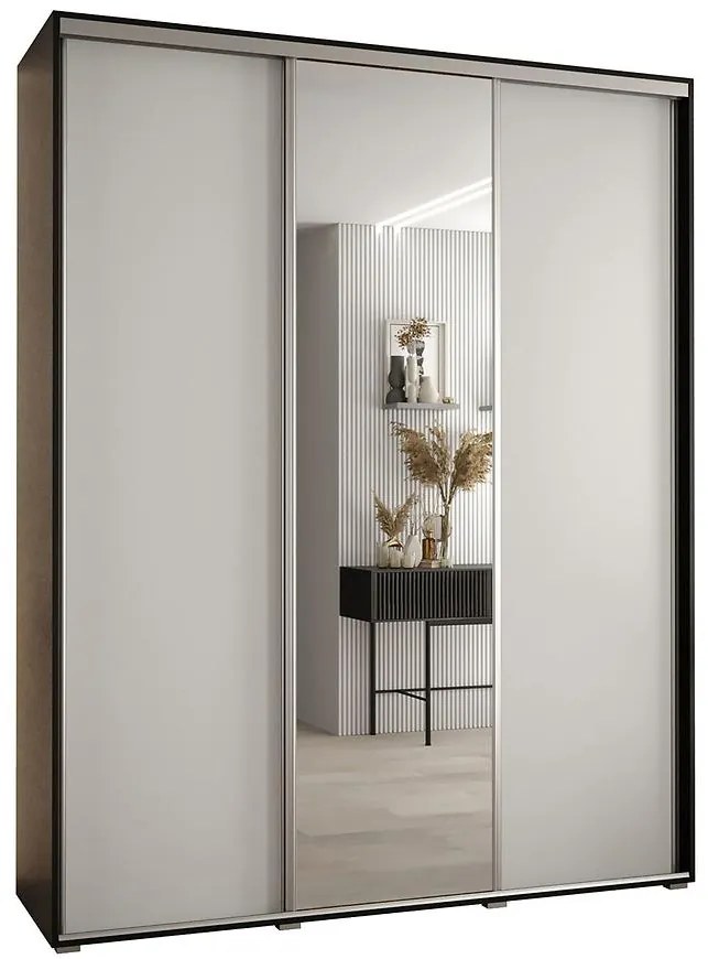 Skriňa 45 Canaris 3 190 čierna/biela/silver