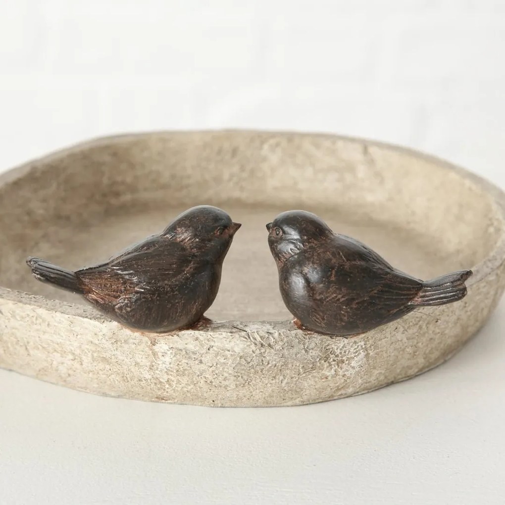 Napájadlo pre vtáky Birds Lubin, 6x21 cm, polyresín, béžová