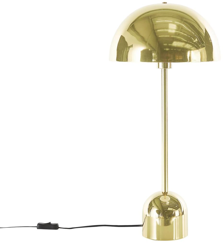 Kovová stolná lampa zlatá MACASIA Beliani
