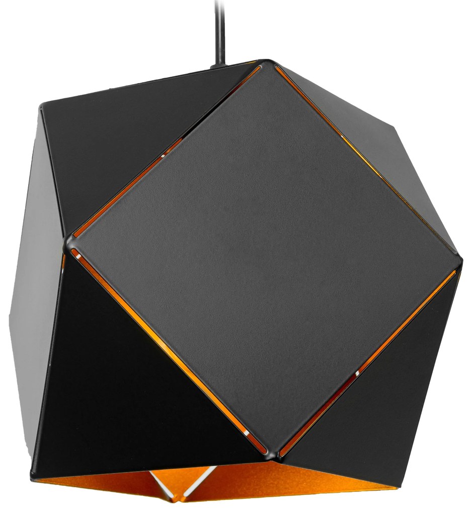 Toolight Toolight, stropná lampa 19x19cm 1xE27 APP287-1CP, čierna, OSW-08405