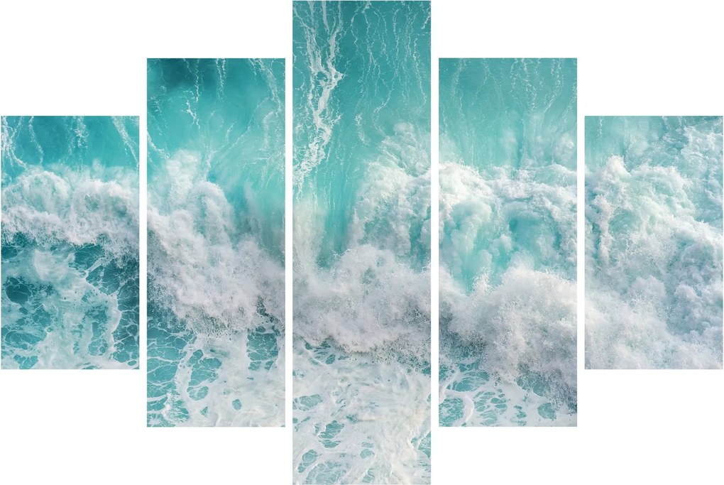 Obraz - Pohľad na vlny oceánu (150x105 cm)