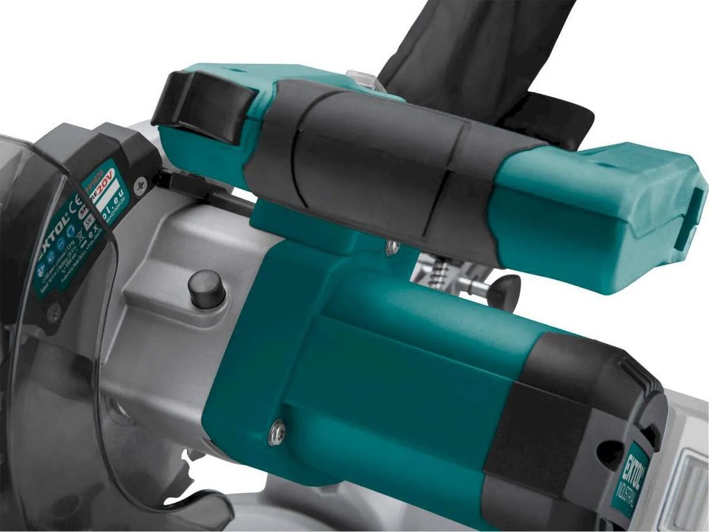 EXTOL INDUSTRIAL Pokosová AKU píla s posuvom, Share20V, bezuhlíkový motor, bez aku a nabíjačky 8791827