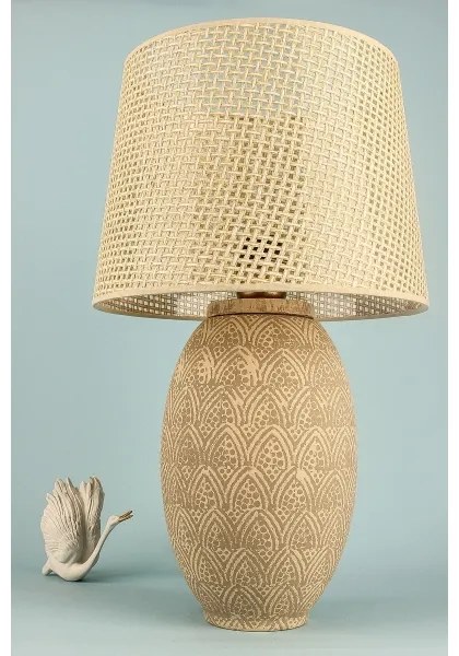 Stolná lampa RAMZES 1xE27/40W/230V zlatá