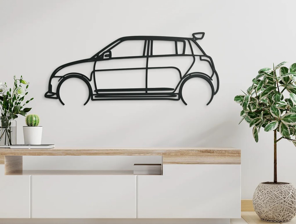 drevko Obraz Suzuki Swift 08 Rozmer obrazu: 36 x 86 cm, Farba dekorácie: Čierna