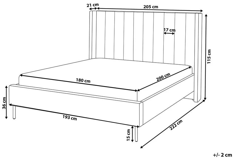 Manželská posteľ 180 cm Vue (béžová) (s roštom). Vlastná spoľahlivá doprava až k Vám domov. 1076442