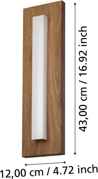 Eglo 900679 - LED Vonkajšie nástenné svietidlo BITETTO LED/7W/230V IP44