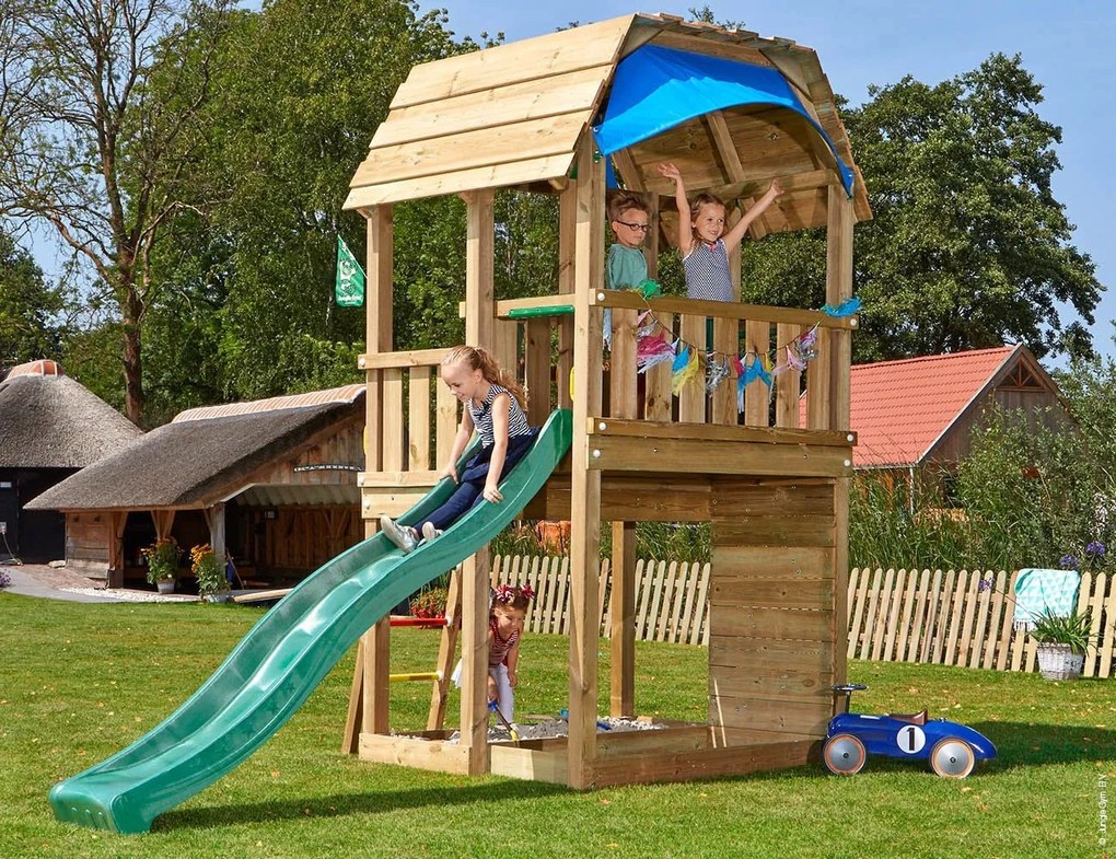 Detské ihrisko Jungle Gym Barn so šmýkalkou