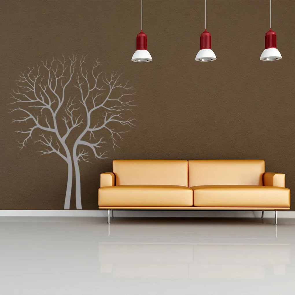 Veselá Stena Samolepka Strom na jeseň Farba: oranžová, Veľkosť: 60 x 71 cm