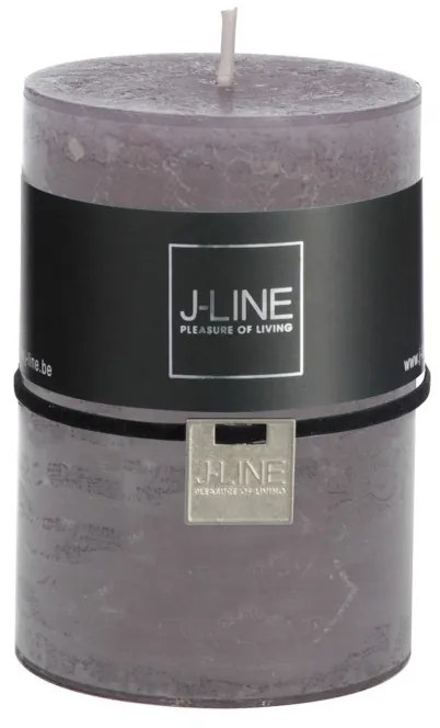 Šedá sviečka Granite valec M - Ø 7*10 cm/48h