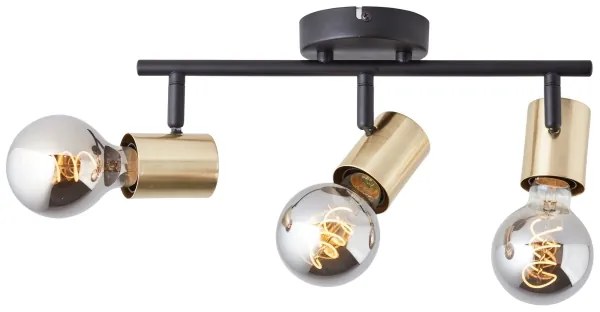 Brilliant - Bodové svietidlo KERRY 3xE27/40W/230V čierna/mosadz