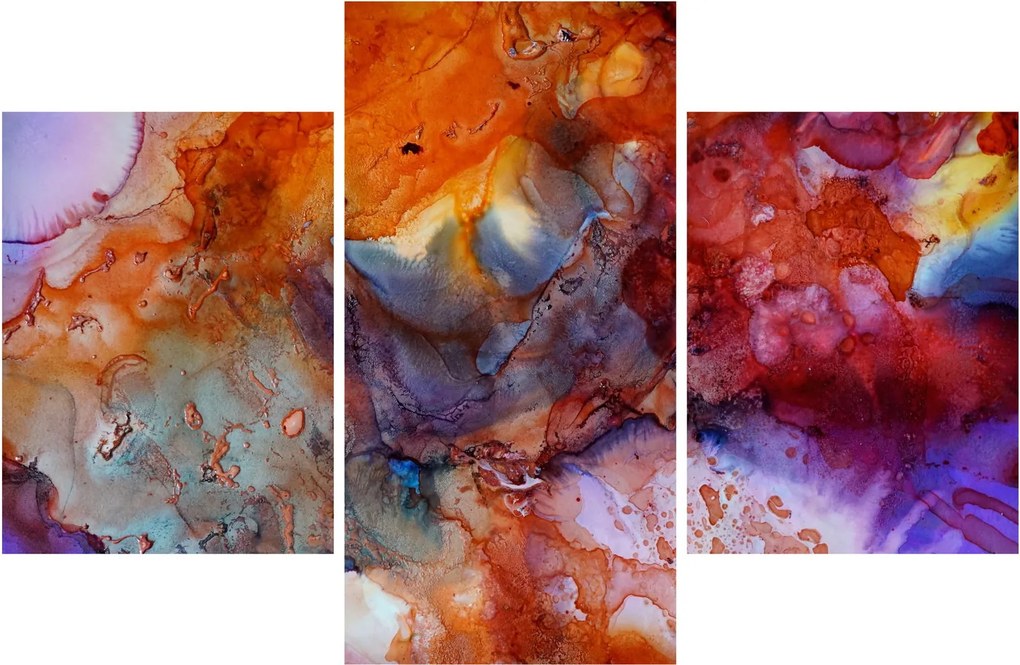 Obraz - Abstraktné atramentové umenie (90x60 cm)