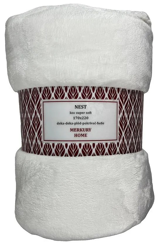 Deka Nest Super Soft biela 170x220 Merkury Home
