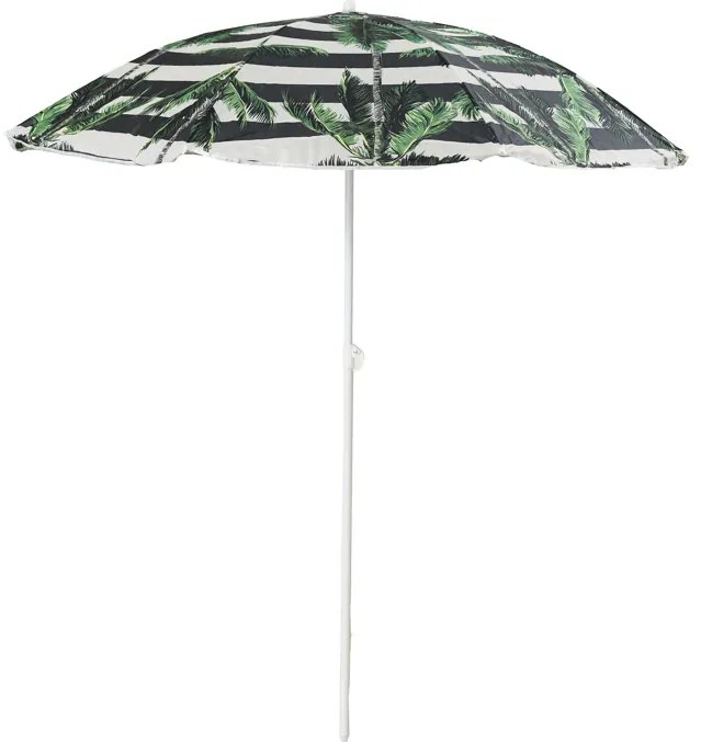 Slnečník PALMA 180 cm, čierno-biely