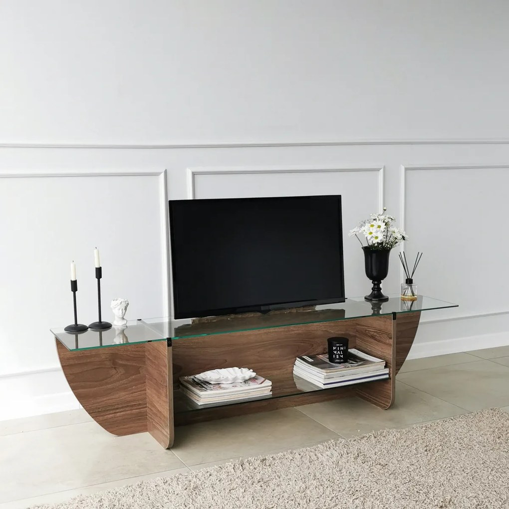 Televízny stolík Lily Walnut