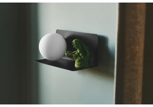 Nordlux - Nástenné svietidlo s poličkou LILIBETH 1xE14/25W/230V čierna