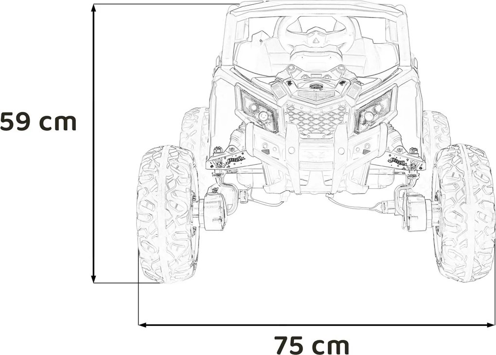 Ramiz Buggy ATV Defend 4x4 fialová licencia KUROMI