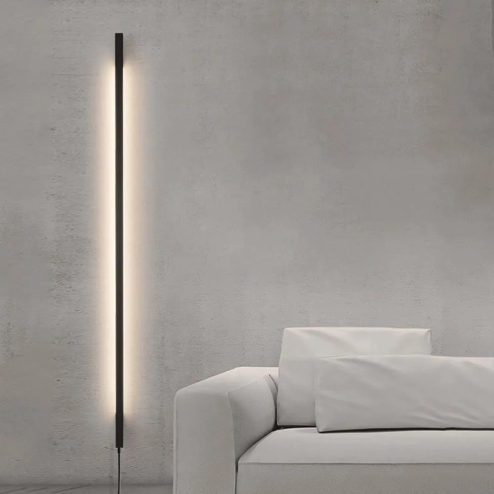Toolight Toolight, LED nástenné svietidlo 150cm, 20W, 3000K, LHJ066-W, čierna matná, OSW-60034