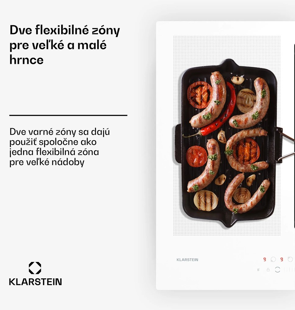 Klarstein Chef-Fusion Down Air System, 2 v 1, indukčná varná doska + digestor, výkonný, 7200 W