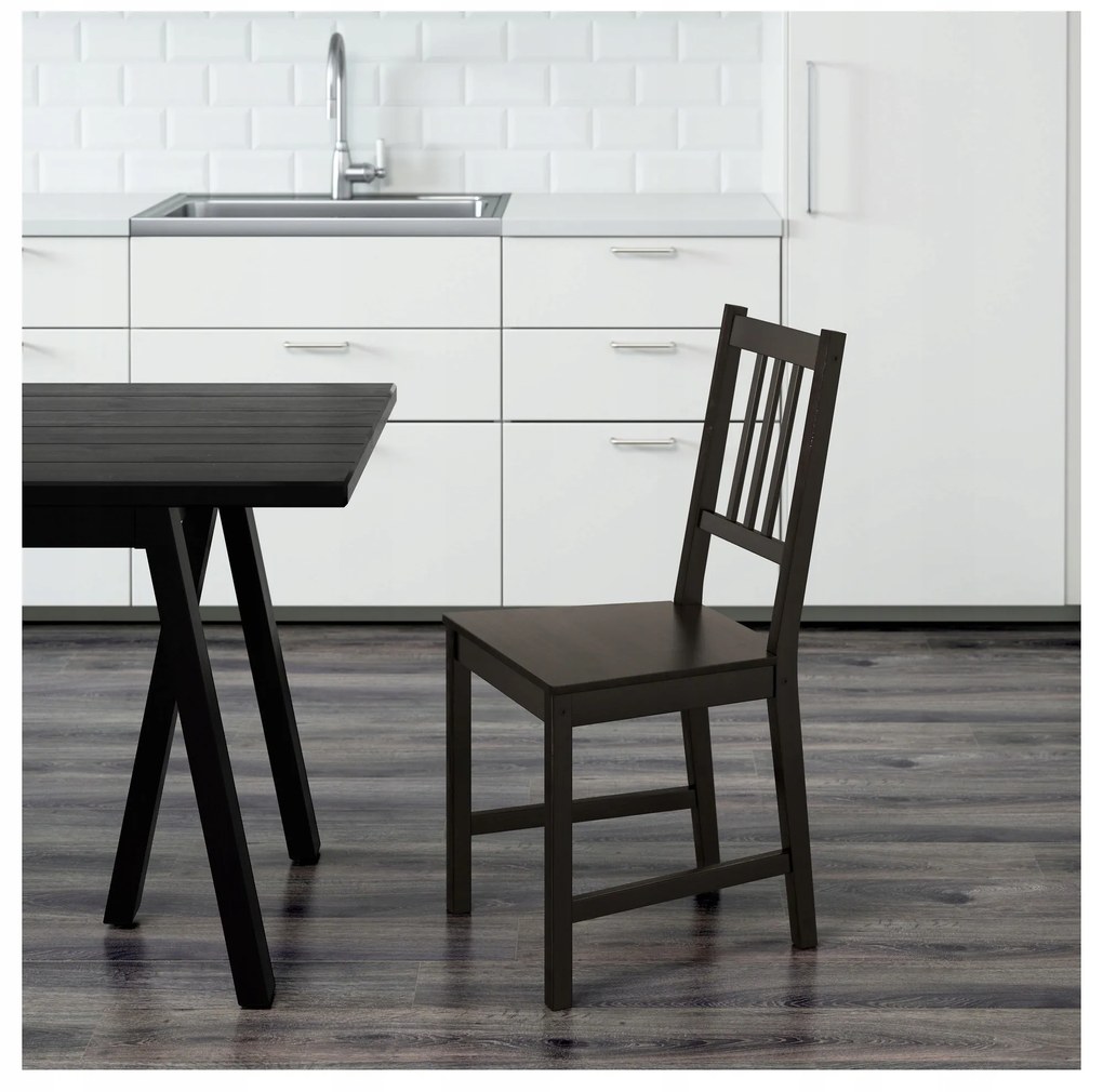 IKEA STEFAN Stolička hnedo-čierna