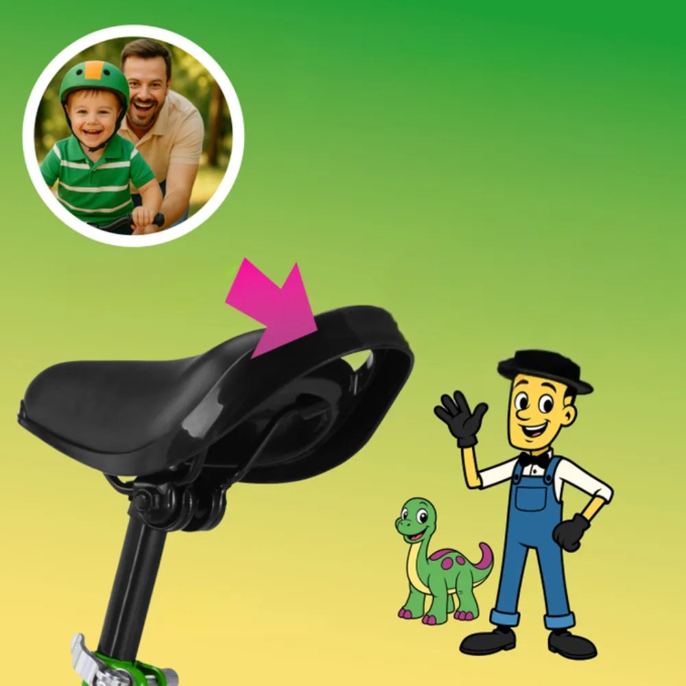 Detské odrážadlo QUIDO, od 3 rokov, zelená Rennmeister