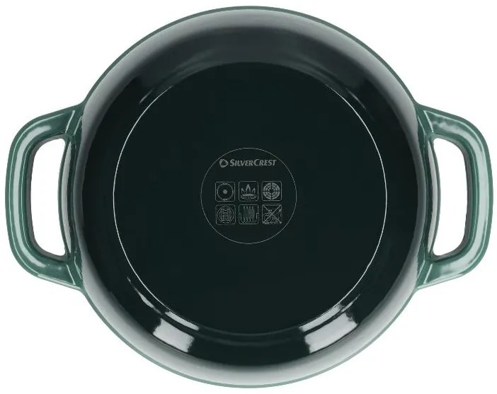 Silvercrest®  Liatinový hrniec, 2,8 l (zelená)  (100393108)