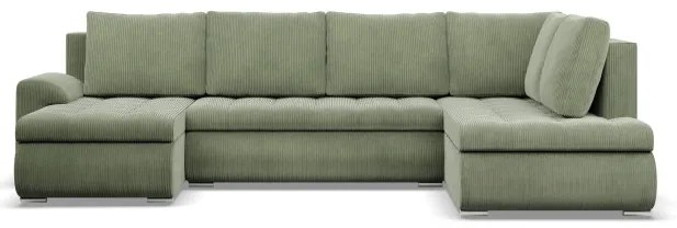 Sedacia súprava FORESTA Poso v tvare U, pravá svetlozelená