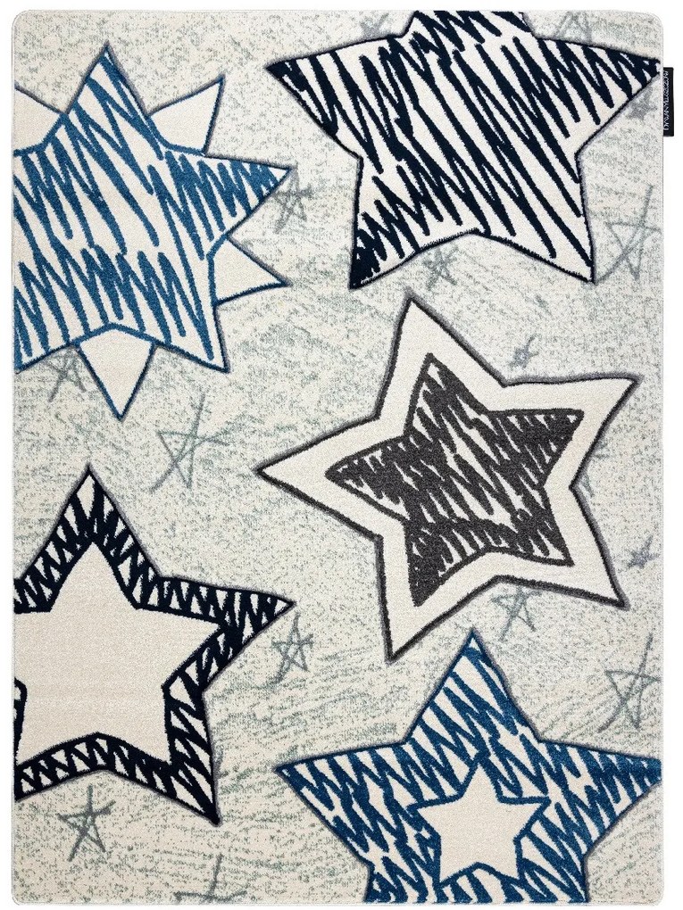 Dywany Łuszczów Detský kusový koberec Petit Stars blue - 120x170 cm