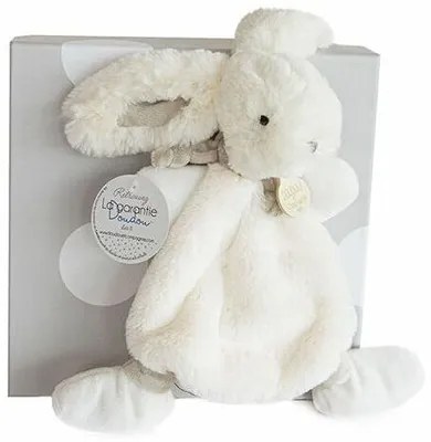 Doudou Darčeková sada - Plyšový zajačik krémový 26 cm