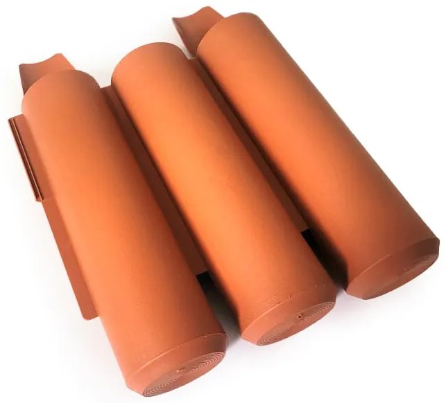 Záhradná palisáda - lem trávnika Maxi terakota, 2 m