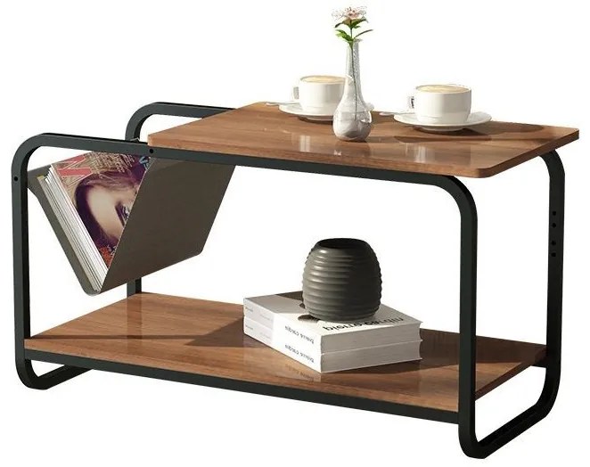 Konferenčný stolík, moderný, 2-úrovňový, ModernHome