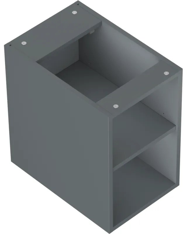 Mexen Box-A, otvorená skrinka s policou 30 cm, grafitová matná, 91AX2-0300-470-0-66