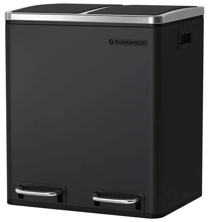 Recyklačný odpadkový kôš SONGMICS  LTB30BK