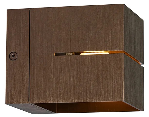 Sada 2 inteligentných nástenných svietidiel tmavá bronz 9,7 cm vrátane WiFi G9 - Transfer Groove