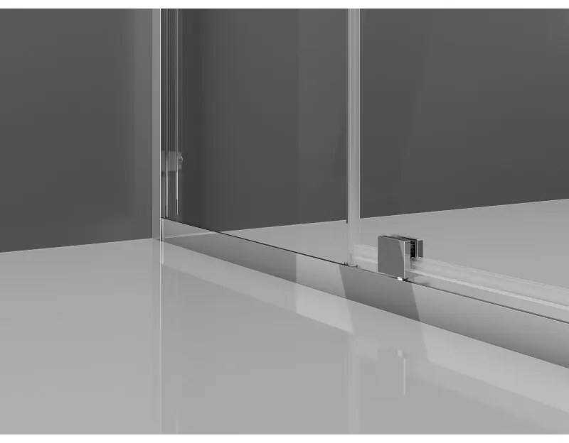 Mexen Exo, 2-krídlový sprchovací kút 90 x 90 cm, 6mm číre sklo, chrómový profil, 8110-090-090-01-00