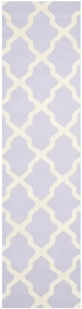 Vlnený koberec Ava 76x243 cm, fialkový