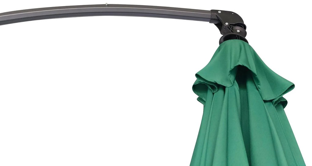 Záhradný slnečník Houseland Vortexa 300 cm tmavozelený