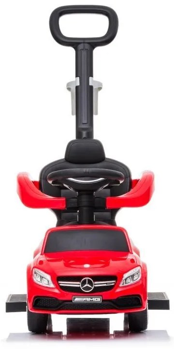 Ecotoys Odrážadlo Mercedes v červenej farbe s rukoväťou
