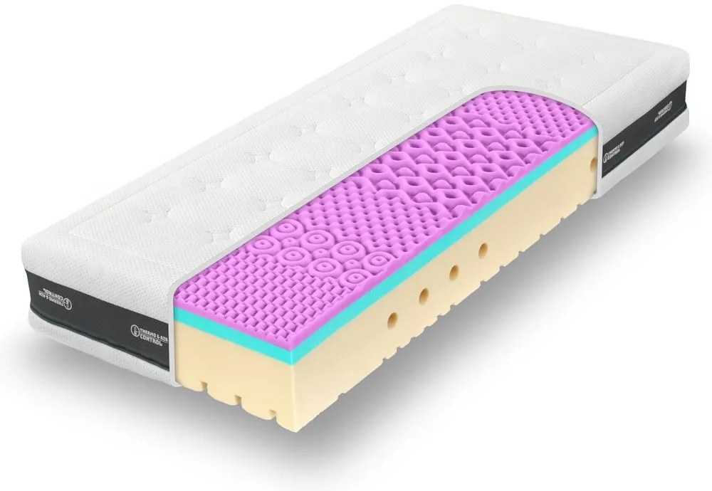 TROPICO/Hilding Anders Ortopedický matrac Tropico SUPER FOX CLOUD - 90x220 cm | 20 cm | WELLNESS (s masážní profilací)