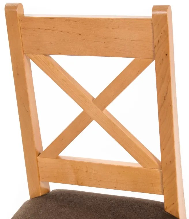 Stolička K-X, jelša/hnedá