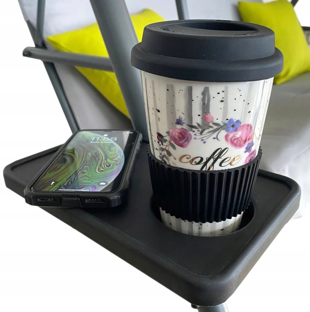 Záhradná hojdačka TRAPPIN A sivá