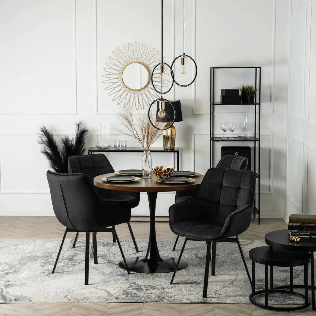 PROXIMA.store - Otočné jedálenské kreslo LUNA FARBA: hnedá