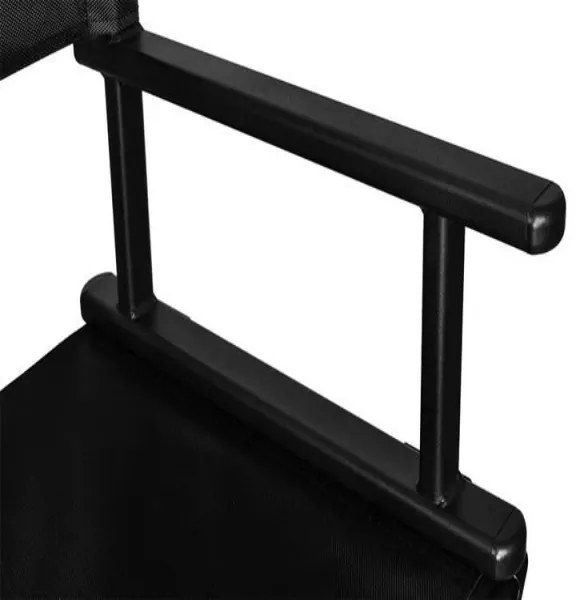 Duralová skladacia kozmetická stolička s opierkou hlavy čierna 9957