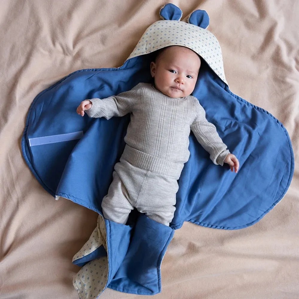 Cam Cam ApS Zavinovačka z organickej bavlny Bear/Capri