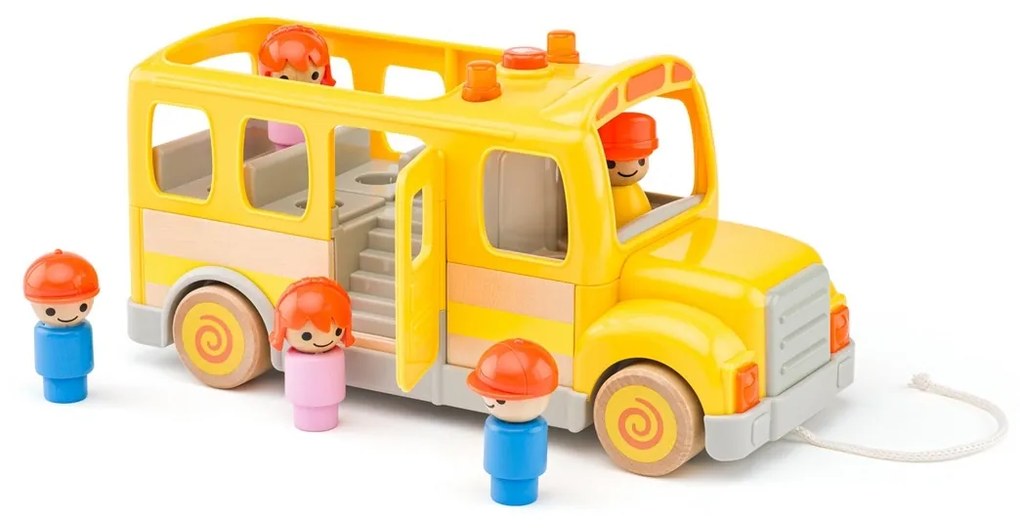 Woody Auto školský autobus so zvukmi a svetlom