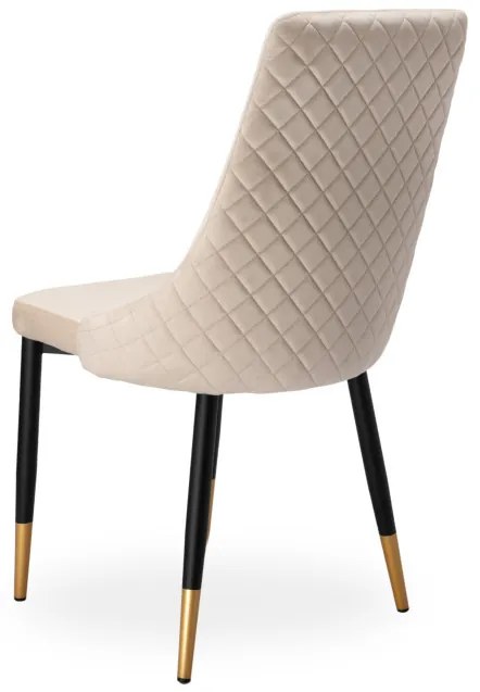 Jedálenská stolička VERMONT zamatová, béžová